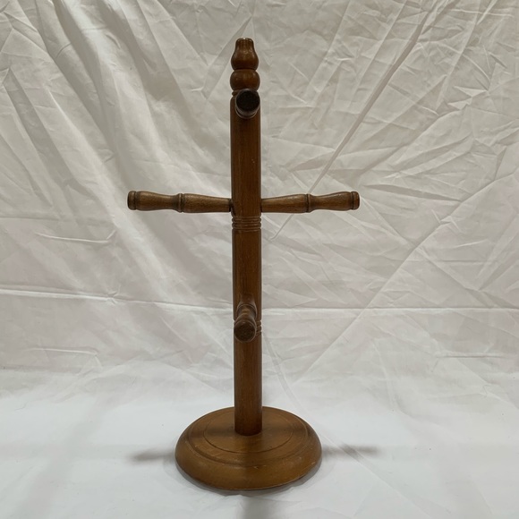 Vintage wood coffee mug stand - Picture 2 of 8